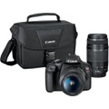 Canon EOS Rebel T7 DSLR Video Two Lens Kit with EF-S 18-55mm and EF 75-300mm Lenses 2727C021 - Best Buy