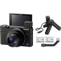 Sony Cyber-shot DSC-RX100 VII 20.1-Megapixel Shooting Grip Kit Digital Camera Black DSCRX100M7G - Best Buy