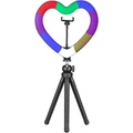 Sunpak 10 Heart-Shaped Rainbow Vlogging Kit with Bluetooth Remote VL-LEDRGB-10HLK - Best Buy