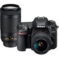 Nikon D7500 DSLR 4K Video Two Lens Kit with 18-55mm and 70-300mm Lenses Black 13560 - Best Buy