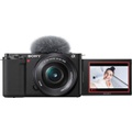 Sony Alpha ZV-E10 Kit Mirrorless Vlog Camera with 16-50mm Lens Black ILCZVE10L/B - Best Buy