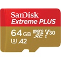 SanDisk Extreme PLUS 64GB microSDXC UHS-I Memory Card SDSQXBU-064G-AN6MA - Best Buy